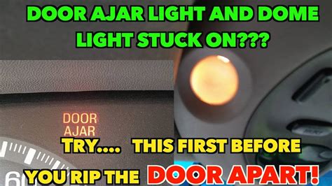 Because the "panic" button can sound the car alarm, it can also stop it. . Door ajar light stays on 2004 lincoln town car